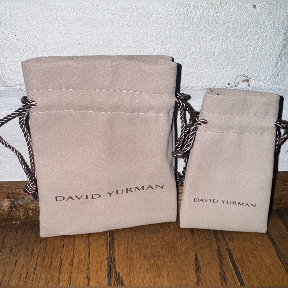 David Yurman Tan Drawstring Jewelry Pouch (2)